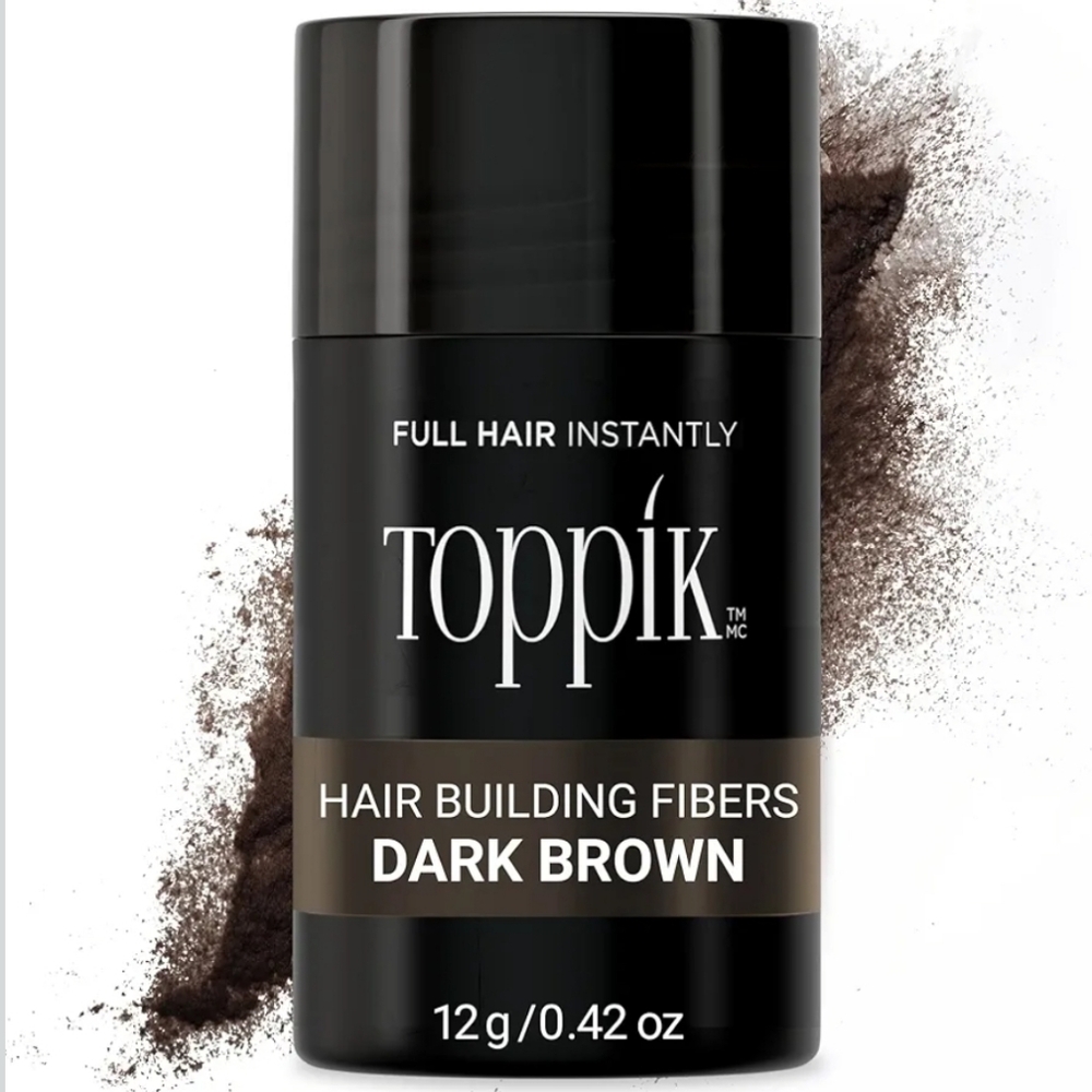 Toppik Dark Brown Hair Building Fibers, 12g/0.42oz ~ NWT